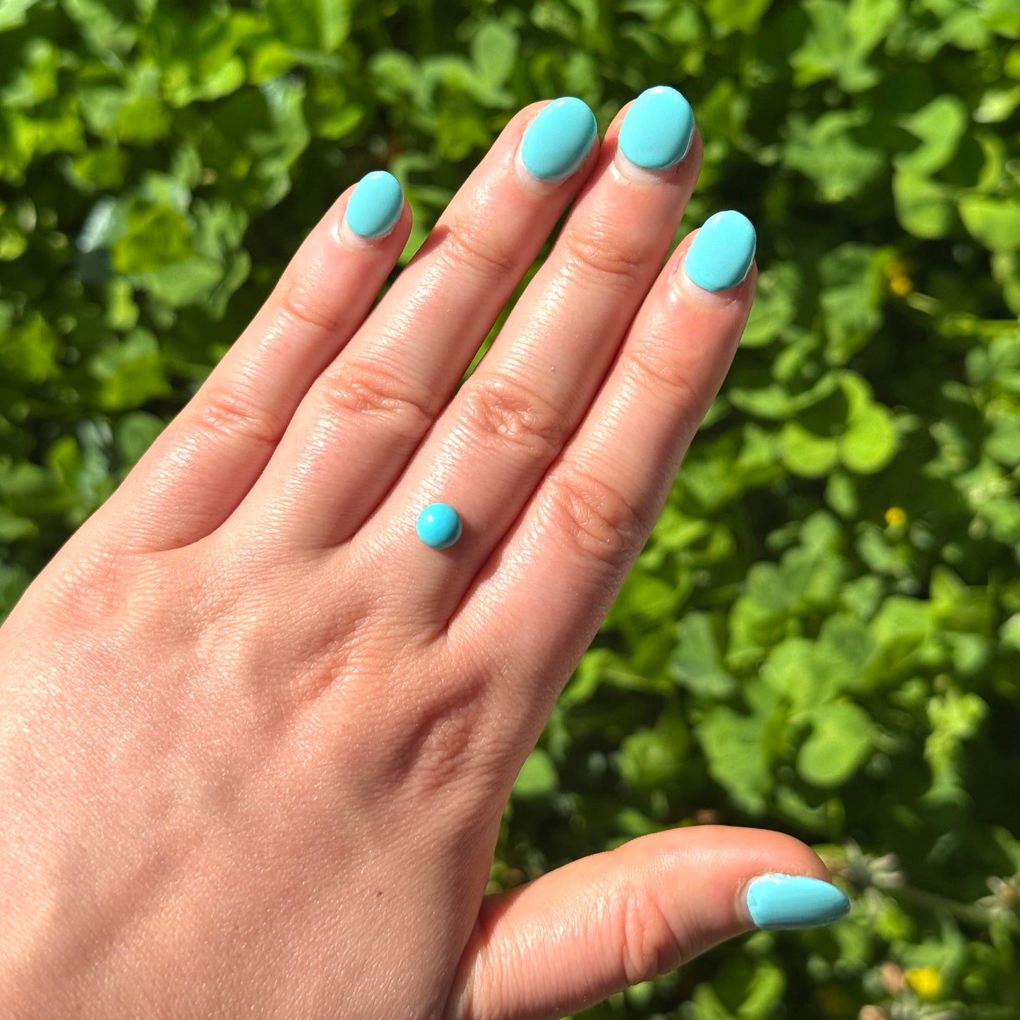 Natural Persian Turquoise Stone - Clean - .79ct 6.5MM