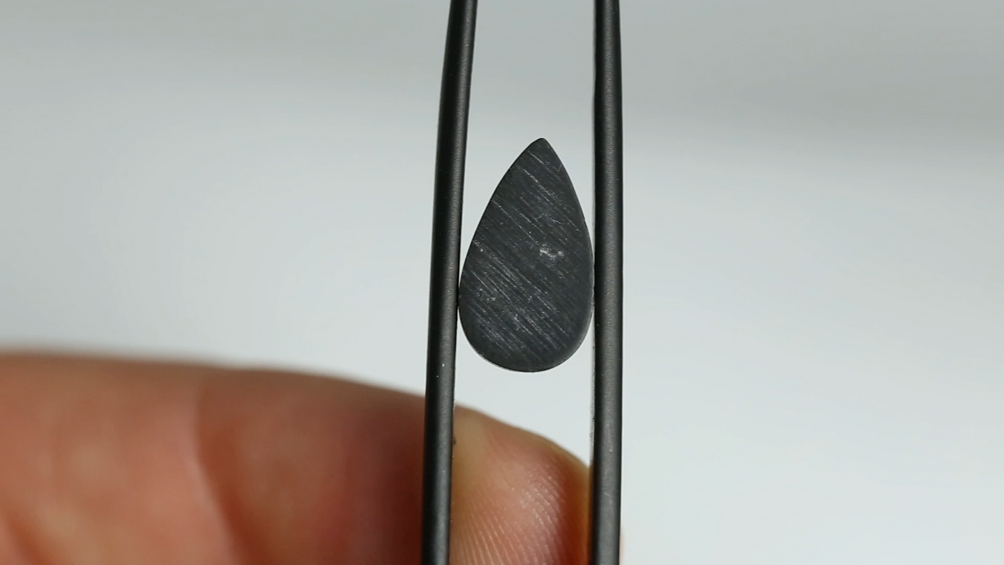 Nevada Turquoise Stone with Black Matrix - 2.74ct Pear Cabochon