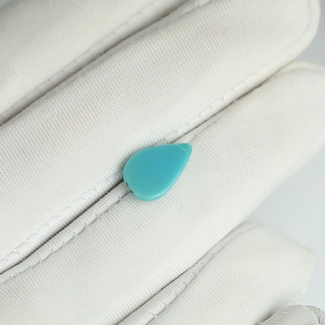 Nevada Turquoise Stone - Clean - Pear Shape - 11X7.5MM Cabochon