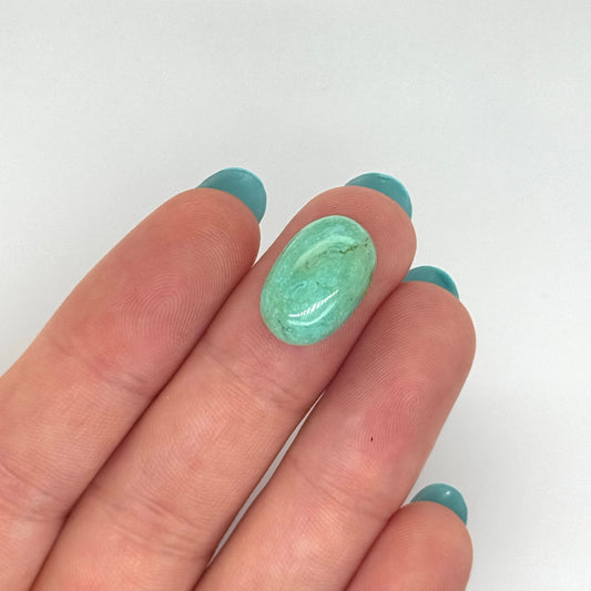 Green Royston Turquoise Stone - Clean - 16x11MM